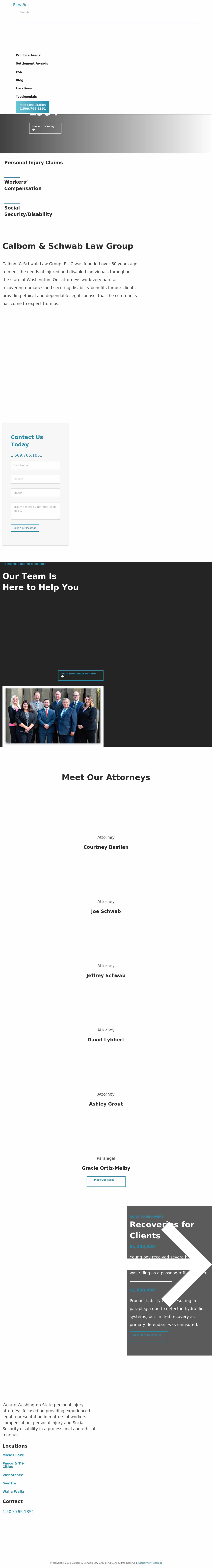 Calbom & Schwab, P.S.C. - Yakima WA Lawyers