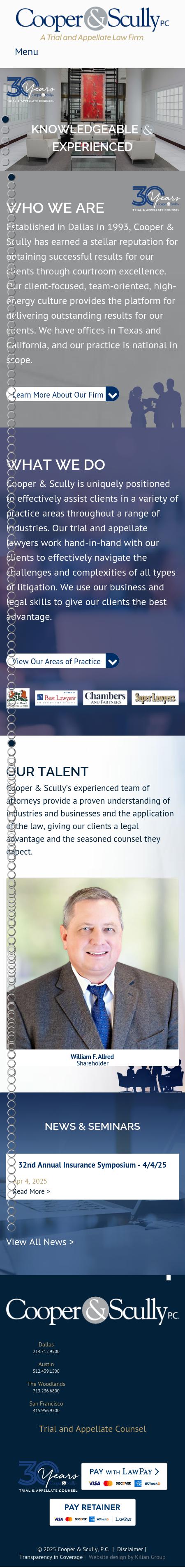 Cooper & Scully, P.C. - San Francisco CA Lawyers