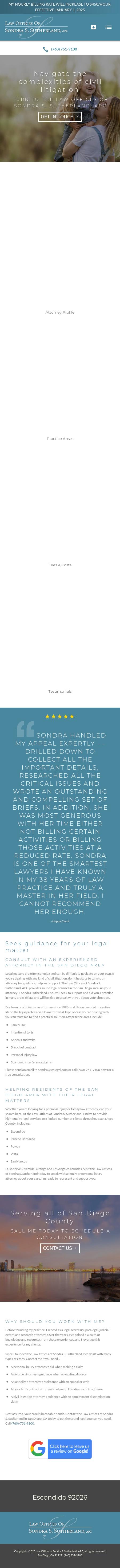 Sondra S. Sutherland - San Diego CA Lawyers