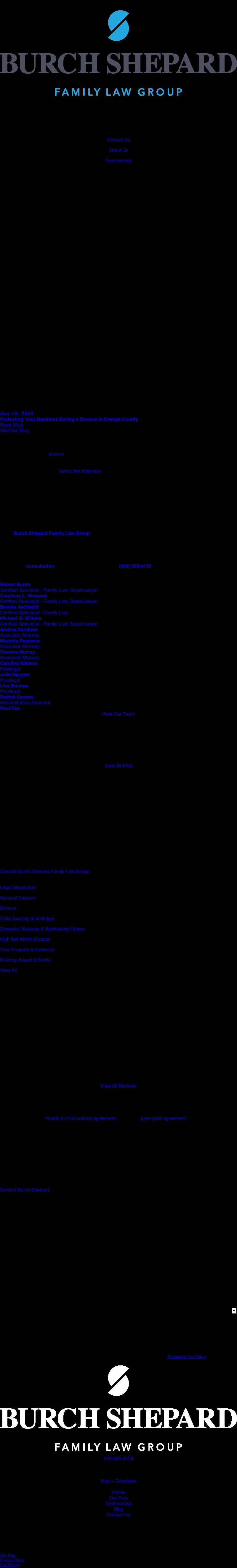 Burch, Coulston & Shepard, LLP - Newport Beach CA Lawyers